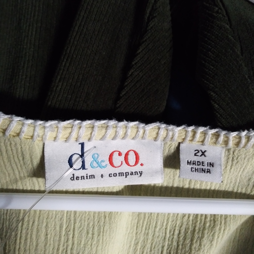 New corduroy stretch pants no zipper 15 for both